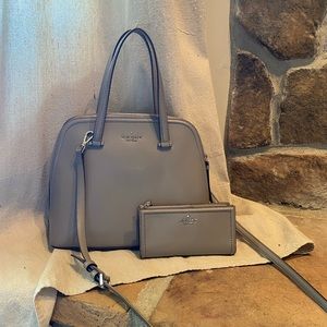 Gray Kate Spade Patterson Drive Purse & Wallet